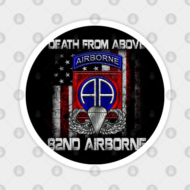 Death From Above 82nd Airborne Division Veteran Gift Magnet by floridadori